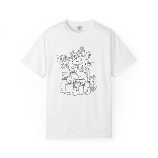 Filthy Rich Pottery Troll T-Shirt Outline