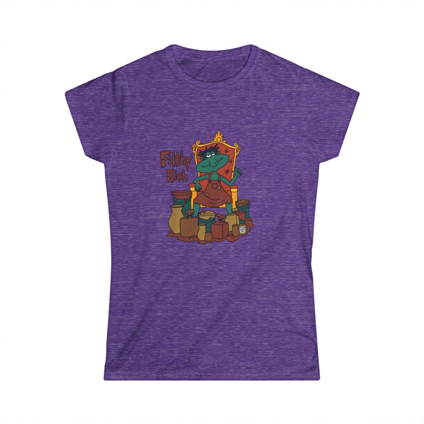 Womens Filthy Rich Pottery Troll T